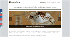 Desktop Screenshot of healthyketo.com