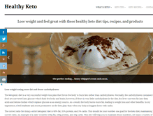 Tablet Screenshot of healthyketo.com